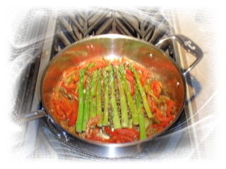Asparagus with Red Peppers and Capers Recipe